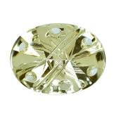 CITRINE (YELLOW) FLAT BUFFTOP SUPER BUBBLE OVAL (C-4) 20X15MM 12.75 Cts.