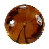 CITRINE (ORANGE) TWISTED CONCAVE BUFFTOP ROUND (DES#31) 10MM 3.49 Cts.
