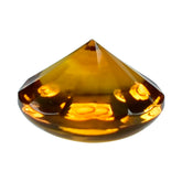CITRINE (ORANGE) TWISTED CONCAVE BUFFTOP ROUND (DES#31) 10MM 3.49 Cts.