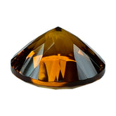 CITRINE (ORANGE) CONCAVE CUT ROUND (DES#45) 12MM 5.15 Cts.