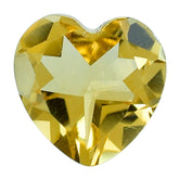 YELLOW CITRINE CUT HEART 7.00MM (C-3) 1.14 Cts.