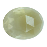 LEMON CITRINE ROSE CUT OVAL CAB 10X8MM 2.48 Cts.