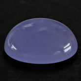 AFRICAN BLUE CHALCEDONY PLAIN OVAL CAB 19.50X17MM 19.93 Cts.