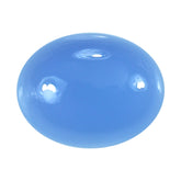 DYED BLUE CHALCEDONY OVAL CAB 9X7MM 1.94 Cts.
