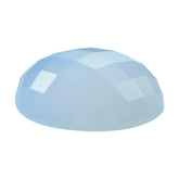 NATURAL CHALCEDONY CHECKER OVAL CAB 24X19MM 28.93 Cts.