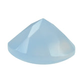 NATURAL CHALCEDONY CHECKER CUT ROUND 10.00MM 3.13 Cts.