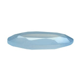 NATURAL CHALCEDONY BOTH SIDE TABLE CUT OVAL 14X10MM 2.83 Cts.