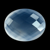 NATURAL CHALCEDONY BRIOLETTE OVAL 14X11MM 5.60 Cts.