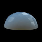 NATURAL CHALCEDONY CHECKER OVAL CAB 20X15MM 18.30 Cts.