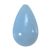 NATURAL BLUE CHALCEDONY PLAIN DROP (HALF DRILL) (MEDIUM/CLEAN) 18X11MM 13.28 Cts.