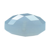 NATURAL CHALCEDONY BRIOLETTE OVAL (HALF DRILL) 12X10MM 5.36Cts.