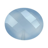 NATURAL CHALCEDONY BRIOLETTE OVAL (HALF DRILL) 12X10MM 4.83Cts.