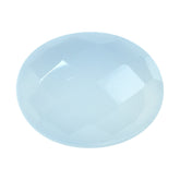 NATURAL CHALCEDONY CHECKER OVAL CAB 9X7MM 1.36Cts.