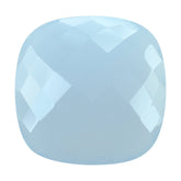 NATURAL CHALCEDONY BRIOLETTE CUSHION 18MM 12.44Cts.