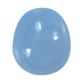 NATURAL CHALCEDONY PLAIN EGG DROP (HALF DRILL) 13X11MM 11.7Cts.
