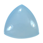 NATURAL CHALCEDONY BUFFTOP CHECKER BACK TRILLION 10MM 3.35Cts.
