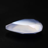NATURAL CHALCEDONY BOTH SIDE TABLE CUT PEAR 12X8MM 2.10 Cts.