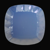 NATURAL CHALCEDONY CONCAVE CUSHION FLAT COIN (DES#144) 12MM 4.38 Cts.