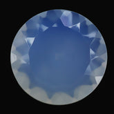 NATURAL CHALCEDONY CONCAVE ROUND FLAT COIN (DES#143) 12MM 4.04 Cts.