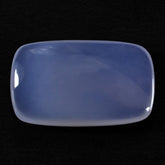 NATURAL CHALCEDONY PLAIN LENTIL CUSHION 20X12MM 10.52 Cts.