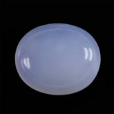 NATURAL CHALCEDONY PLAIN OVAL CAB 13X11MM 6.55 Cts.