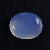 NATURAL CHALCEDONY PLAIN OVAL CAB 11X9MM 3.42 Cts.