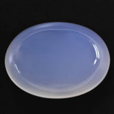 NATURAL CHALCEDONY PLAIN OVAL CAB 18X13MM 13.25 Cts.