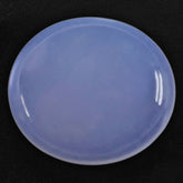 NATURAL CHALCEDONY PLAIN OVAL CAB 18X16MM 12.08 Cts.
