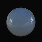 NATURAL BLUE CHALCEDONY ROUND BALL (TURKISH) (HALF DRILL) 14MM 18.78 Cts.