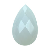 NATURAL CHALCEDONY CHECKER PEAR CAB 13X8MM 2.45 Cts.