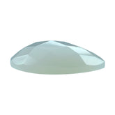 NATURAL CHALCEDONY CHECKER PEAR CAB 13X8MM 2.45 Cts.