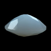 NATURAL CHALCEDONY CHECKER CUT OVAL 12X10MM 3.92 Cts.