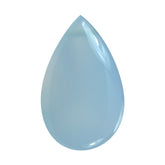 NATURAL CHALCEDONY BUFFTOP PEAR (FULL DRILL) 18X11MM 8.33 Cts.