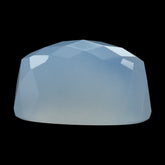 NATURAL CHALCEDONY CHECKER HIGH DOME OVAL CAB 14X8 MM 7.08 Cts.
