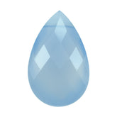 NATURAL CHALCEDONY BRIOLETTE PEAR 18X11MM (SIDE DRILL) 7.23 Cts.