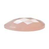 DYED PINK CHALCEDONY CHECKER PEAR CAB 20MM 12.60 Cts.