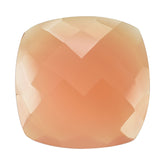 DYED PINK CHALCEDONY BRIOLETTE CUSHION 20MM 14.75 Cts.