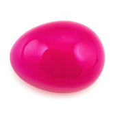 DYED RED FUCHSIA CHALCEDONY IRREGULAR PEAR CAB 16X12MM 14.54 Cts.