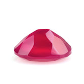 DYED RED FUCHSIA CHALCEDONY CUT OVAL 10X8MM 2.37 Cts.