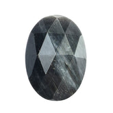CAT'S EYE GREY ROSE CUT OVAL CAB (DARK) 14X10MM 1.17 Cts.