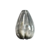 CAT'S EYE GREY MELON CARVED DROPS 12.00X8.00 MM 4.98 Cts.