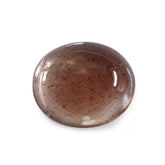 CHAMPAGNE SUNSTONE OVAL CAB 12X10MM 3.73 Cts.