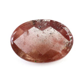 CHAMPAGNE SUNSTONE CHECKER OVAL CAB 14X10MM 5.22 Cts.