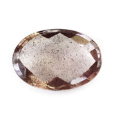CHAMPAGNE SUNSTONE CHECKER OVAL CAB 14X10MM 3.50 Cts.