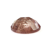CHAMPAGNE SUNSTONE CHECKER OVAL CAB 11X9MM 3.00 Cts.