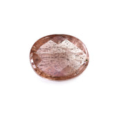 CHAMPAGNE SUNSTONE CHECKER OVAL CAB 10X8MM 2.36 Cts.