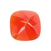 CARNELIAN CHECKER CUT CUSHION 12MM 6.38 Cts.