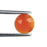 CARNELIAN ROSE CUT BRIOLETTE ROUND 8MM 1.25 Cts.