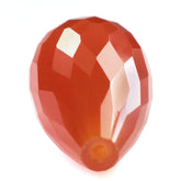 CARNELIAN FACETED DROPS (HALF DRILL 0.70MM) 14X7MM 4.63 Cts.