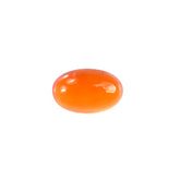 ORANGE CARNELIAN PLAIN OVAL CAB (MEDIUM/CLEAN) 5.00X3.00MM 0.22 CTS